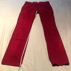 Guess Red Lincoln Slim Straight men’s jeans sz 30